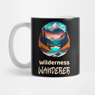 wild camping, adventurer, adventure hiking, design v10 Mug